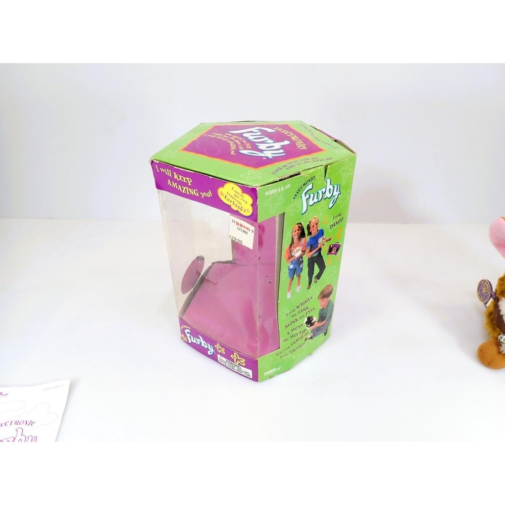 Vtg. 1999 Tiger Furby Special KB Toys Edition Reindeer Holiday Tested Works Box - Picture 12 of 16